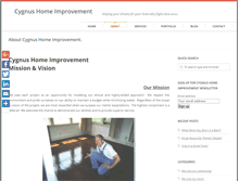 Tablet Screenshot of cygnushomeimprovement.com